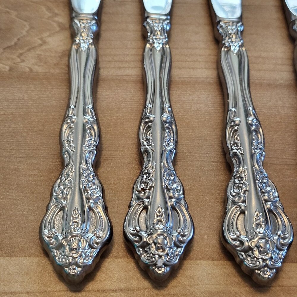 Oneida Michelangelo Knife Lot (7) Butter Knives Flatware Cutlery Stainless Steel - Picture 3 of 3
